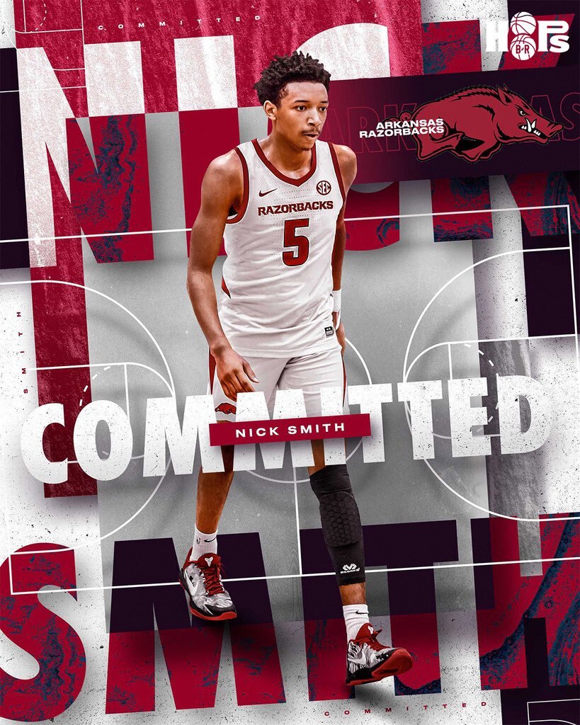 BleacherReport's tweet photo. 2022 five-star prospect Nick Smith commits to Arkansas 🔥 @brhoops https://t.co/YC5GfztEkQ