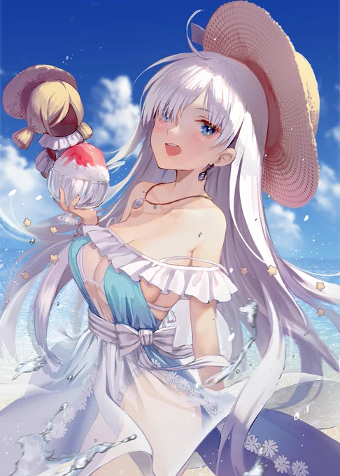 #今月描いた絵を晒そう 
👙👙 