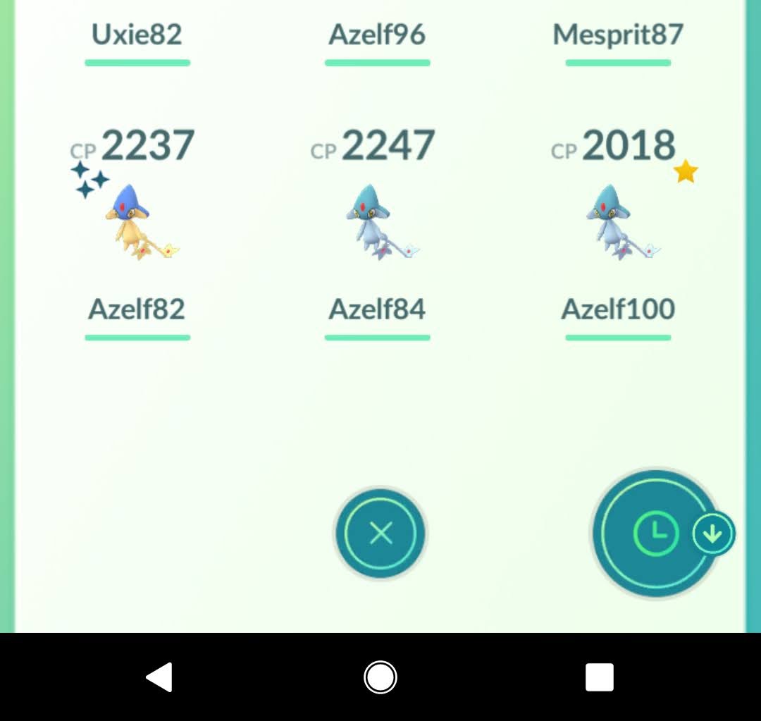 Thoven1802's tweet photo. Huge THANK YOU to everyone who friended me for Lake Trio raids. I had a blast catching #Uxie and #Mesprit, and I hope you're happy with the invites to #Azelf. I'm all out of raid passes and super happy with my collection! 
#azelfraid
#MespritRaid 
#uxieraid
#PokemonGOraid https://t.co/VMmsJjAMGe