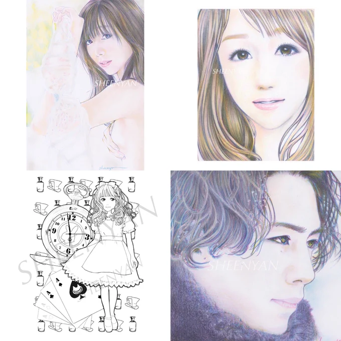 #今月描いた絵を晒そう 

今日で9月も終わり…皆さんやってたので🥰

塗り絵の線画やオリジナル、友達の推しを描かせてもらい、あかりんからのRTに感激したりと豪華な1か月でした✨

そして早くに仕上がったオリジナルがまだ未発表😆💦

引き続きオーダーも頑張ってます💕

#3色 #色鉛筆画 #似顔絵 