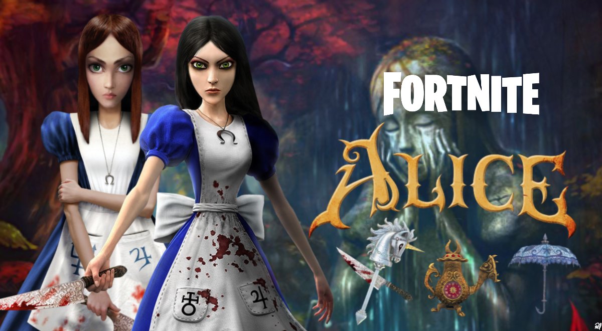 Ross on X: Another Fortnite crossover concept I'd love to see  @americanmcgee @FortniteGame what do you think? Could this be a possibility  one day? Both styles of Alice complete with Vorpal Blade