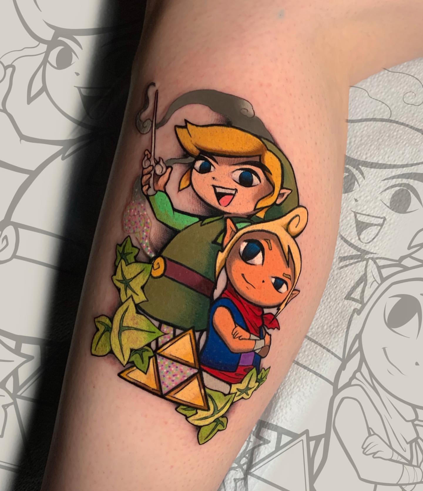 allthepiercingsandbodymods on Twitter: "Toon Link & Tetra tattoo by ...