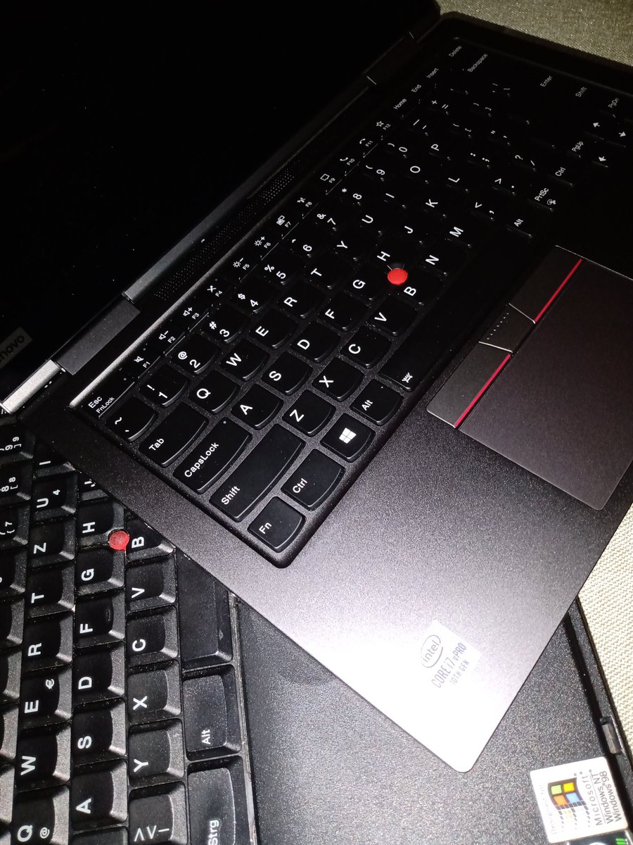 Tom_ZR_Race's tweet photo. My post for #ThinkPadThursday is a #ThinkEvolution of the wonderful #TrackPoint - from cat tongue on the #ThinkPad 390X to the ultraslim softdome on the X1 Yoga 5th Gen - changed but remained awesome! Best input device ever! Do you agree?
#LenovoIN @LenovoThinkPad @Lenovo https://t.co/OI4ippvhvT