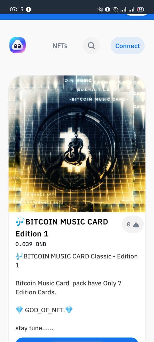 Godofnftarts's tweet photo. @DigitAngelo ✅Bitcoin Music Cards

https://t.co/QqPxBlI12R

Please kindly check this 🤞☺️ https://t.co/YR6VDBAK4a