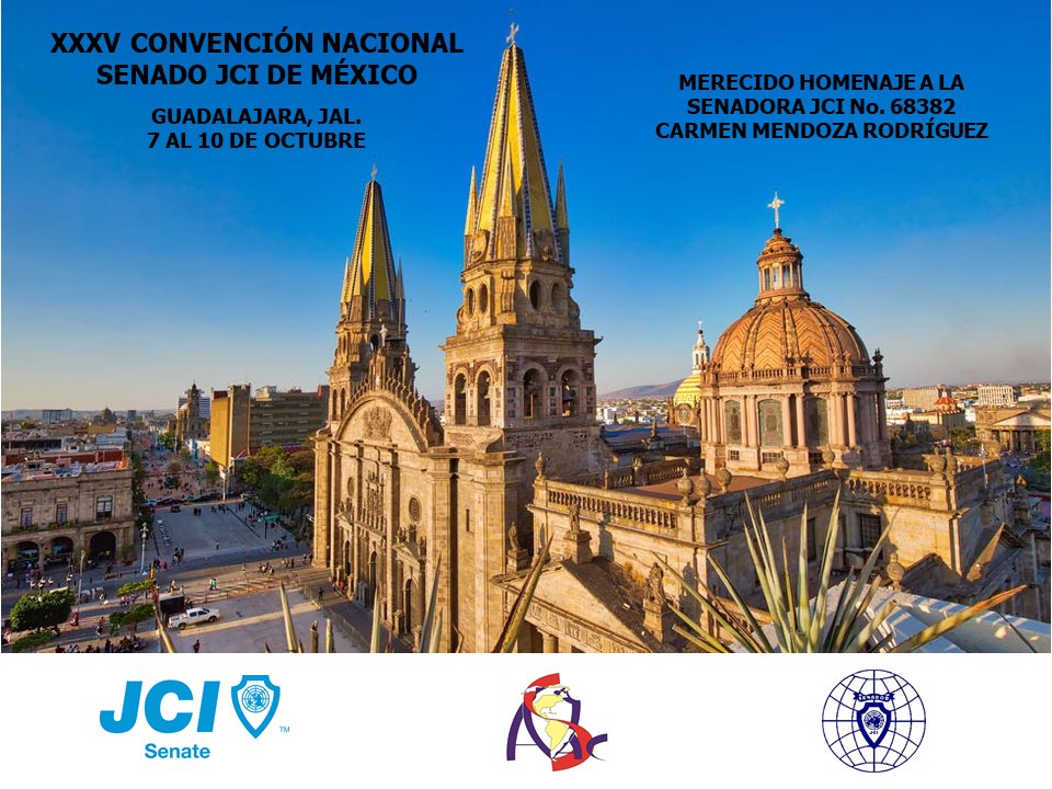ASACJCI's tweet image. ASAC President Joy C. Brathwaite attends the Mexico JCI Senate 35th. National Convention in Guadalajara, Jalisco, October 7-10