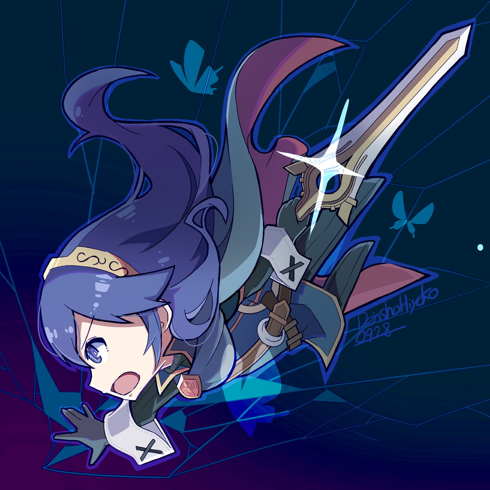マイユニット ,ルフレ♀ 「#今月描いた絵を晒そう 
普段とは違う雰囲気で描きたかった 」|伝書ひよこ🐟のイラスト