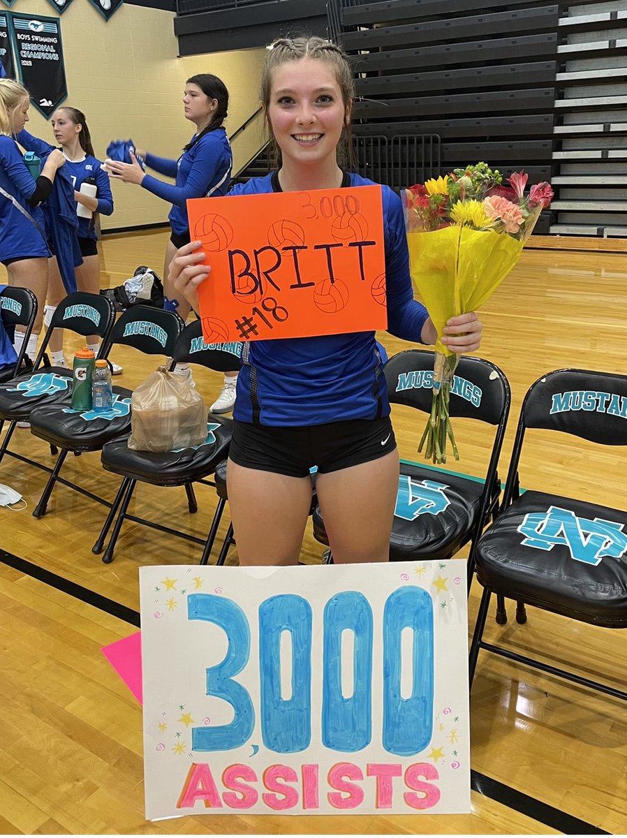 SkhsVolleyball's tweet photo. Congratulations Senior setter #18 Brittney Tackett for reaching 3000 career assists at North Oldham tonight! @SKHSAthletics @SkhsStudents @SK_Seniors https://t.co/wKy8nYHAXt