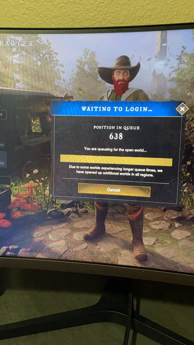 BeardedChefGame's tweet photo. Had to log out to get groceries and forgot to re-queue before I left. Eh what’s a little waiting anyway? https://t.co/fHb7PRgDPv