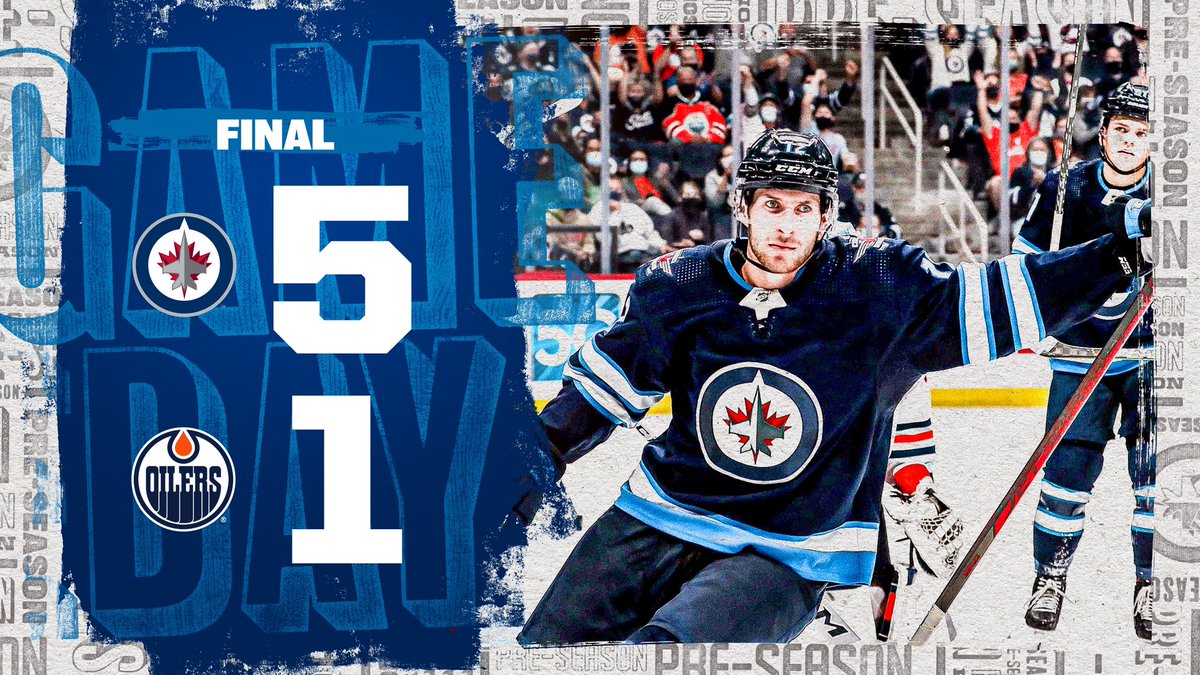 NHLJets's tweet image. Throttle was at full for some of our young guns, as your #NHLJets take this preseason matchup 5️⃣-1️⃣!! 

#GoJetsGo