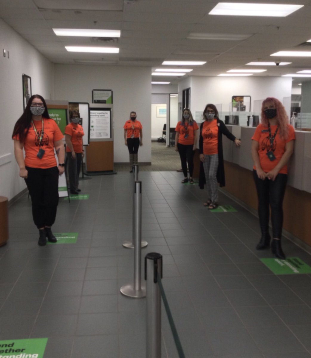 #orangeshirtday TD Marystown proudly showing support for the Indigenous communities and National Day of Truth and Reconciliation Canada ⁦<a href="/rmccarthy61/">Rita</a>⁩ ⁦<a href="/kayla_power/">Kayla Power</a>⁩ ⁦<a href="/MuirChris_TD/">Chris Muir</a>⁩ ⁦<a href="/JennAuld/">Jenn Auld</a>⁩