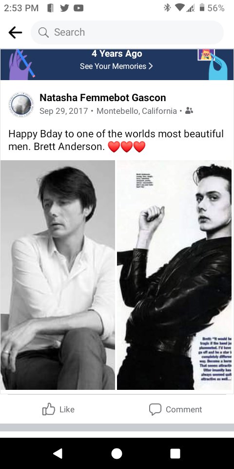 Happy Birthday Brett Anderson. 