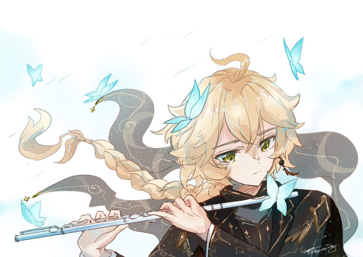 starriewing's tweet photo. happy first anniversary ^^ 
#aether #GenshinImpact #原神 https://t.co/1FKzPx9JJO