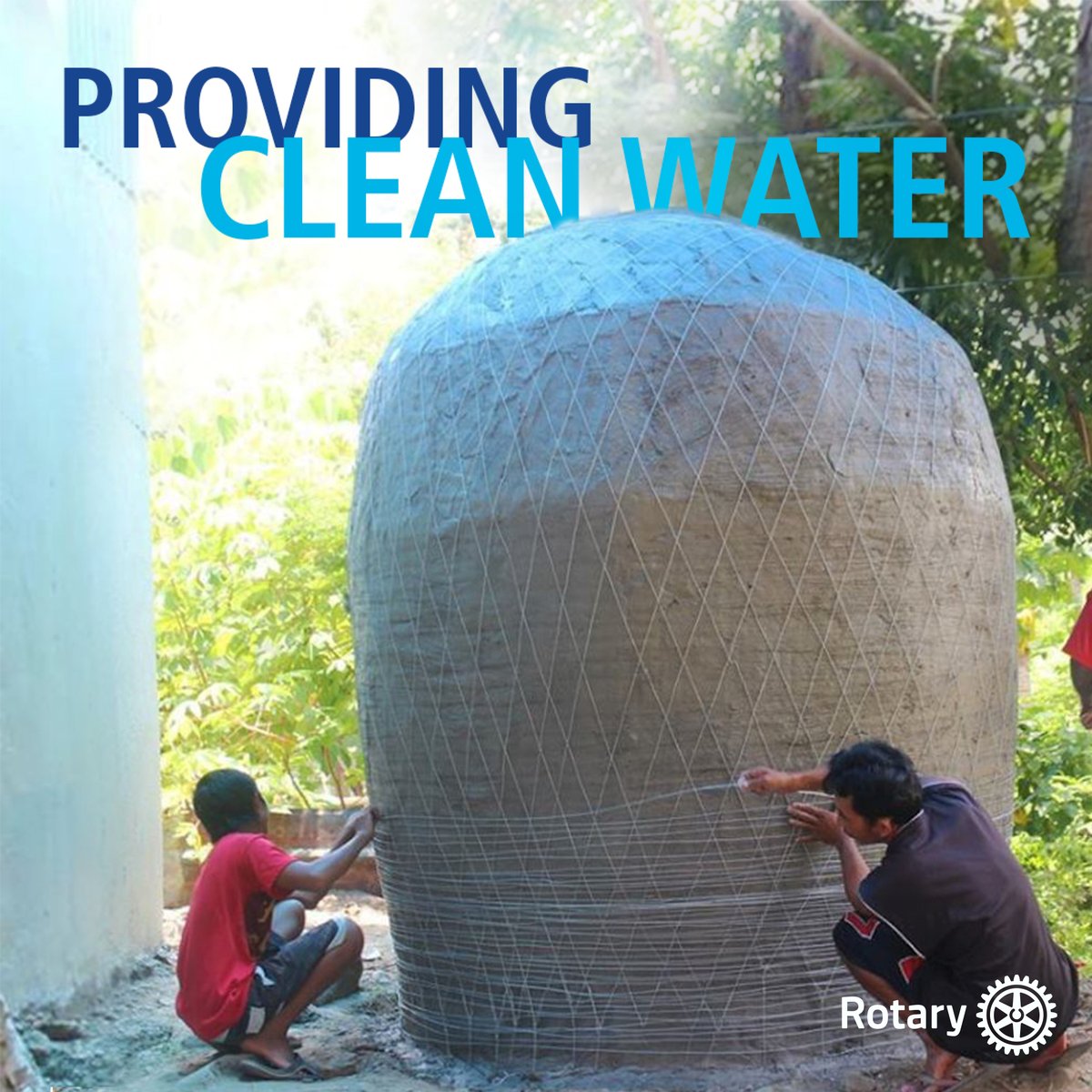Let’s talk about one of #Rotary’s Causes: Clean Water, Sanitation and Hygiene #CleanWater is an important factor in keeping communities healthy and safe. It helps decrease waterborne diseases and as a result, improves the general well-being of its recipients. /🧵