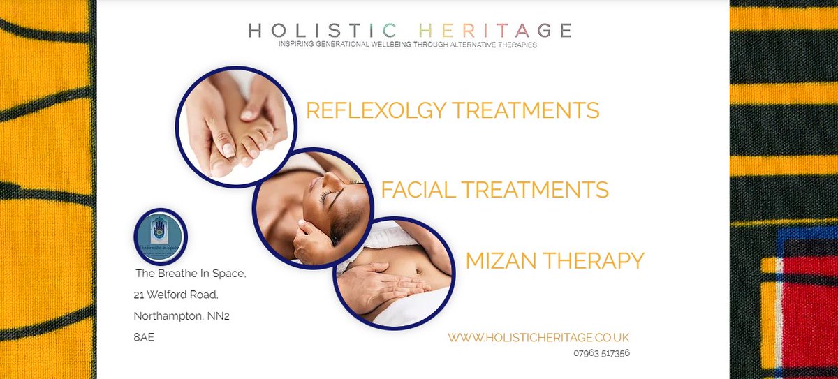 iamholistics's tweet image. Book in for a bespoke treatment @breatheinspacenorthants 
A space full of awesome holistic therapists and offerings 🤗
holisticheritage.co.uk 
#reflexology
#reikihealing #massage #hypnotherapy
#yoga #facials #mizantherapy  #northampton #smallbusiness #offerings  #holistictharapy