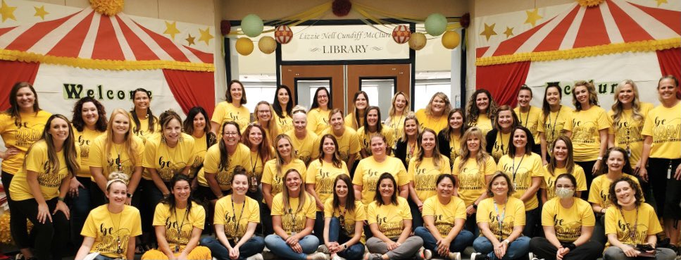 McClure Elementary teachers and staff showed off our gold for our very own #braxtonthebrave and #ChildhoodCancerAwarenessMonth <a href="/McClureMarshals/">McClure Marshals</a> #misd #mymisd