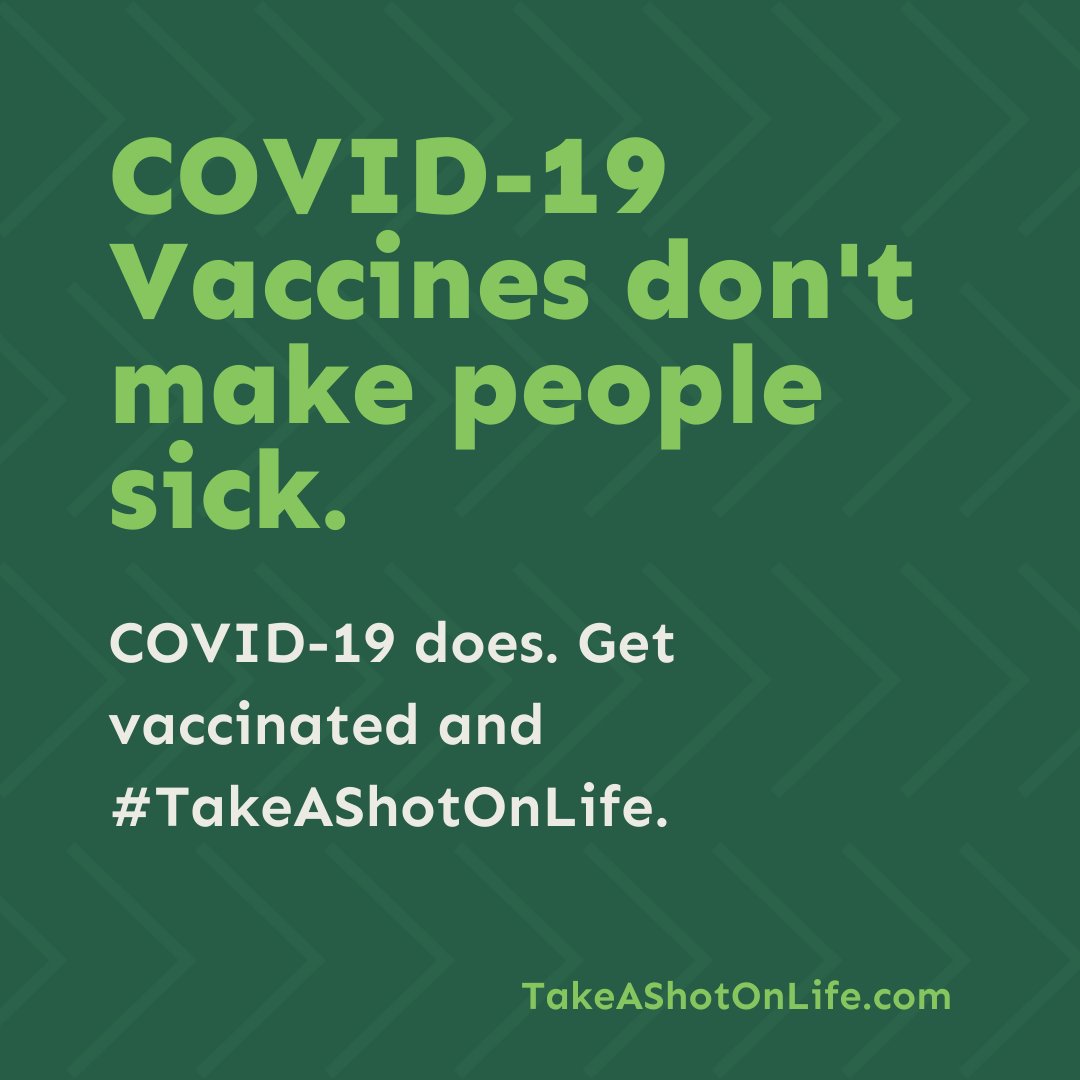 RegionAHEAD's tweet photo. COVID-19 vaccines do not contain a live or weakened form of the COVID-19 virus. 

These vaccines are safe and they cannot give you COVID-19. 

It's time to #TakeAShotOnLife and get vaccinated.

Visit https://t.co/78dGQ7PMoa to learn more. https://t.co/htDG3KXEop