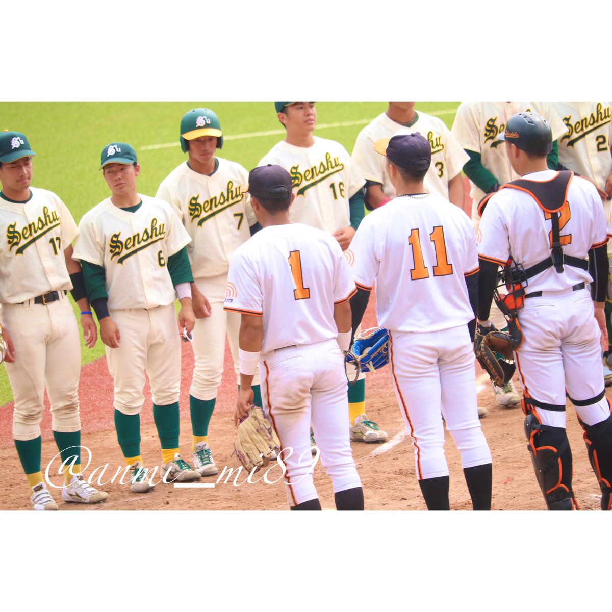 anmi_mi89's tweet photo. 20210929 等々力球場　vs専修大
.
.
拓殖大4-3専修大　（東都二部）
.
.
初観戦でしたね✌️🧡
流石エースと言わんばかりのピッチング💪素敵な笑顔がいっぱい弾けてました♫
.
.
#拓殖大学
#東都大学野球
. https://t.co/UwoWgpOtCV