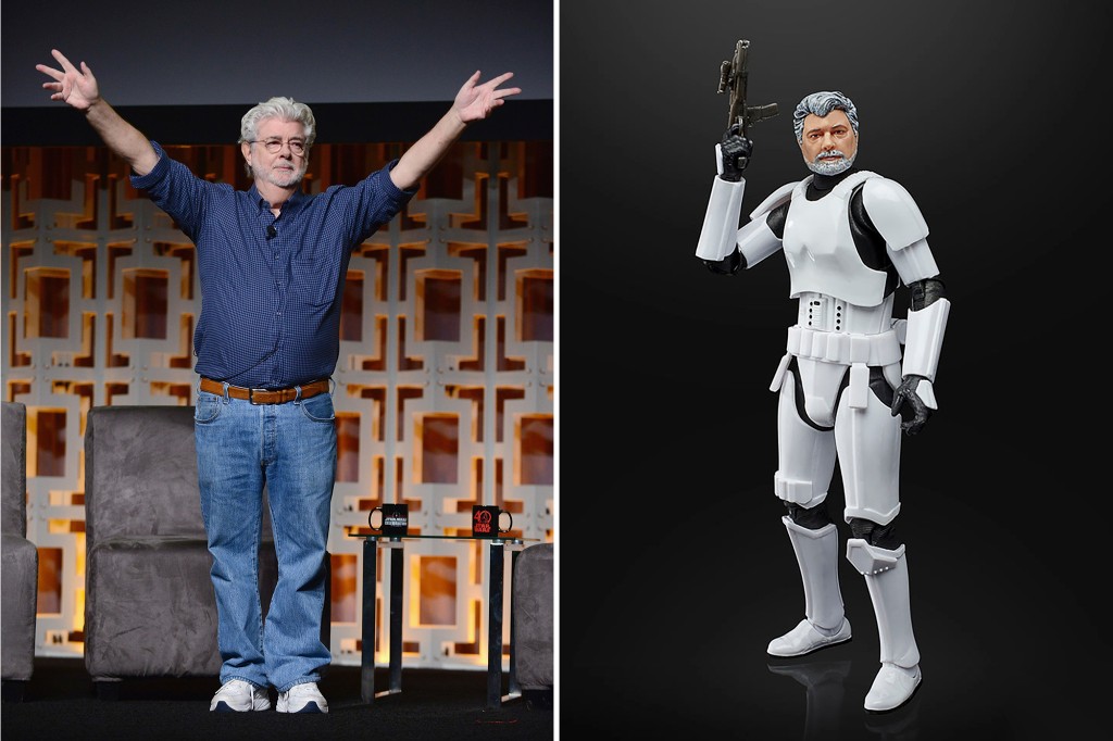 nypost's tweet photo. Hasbro releasing George Lucas Star Wars Stormtrooper action figure https://t.co/JpPcfB3Jie https://t.co/SDDoHAN6cR