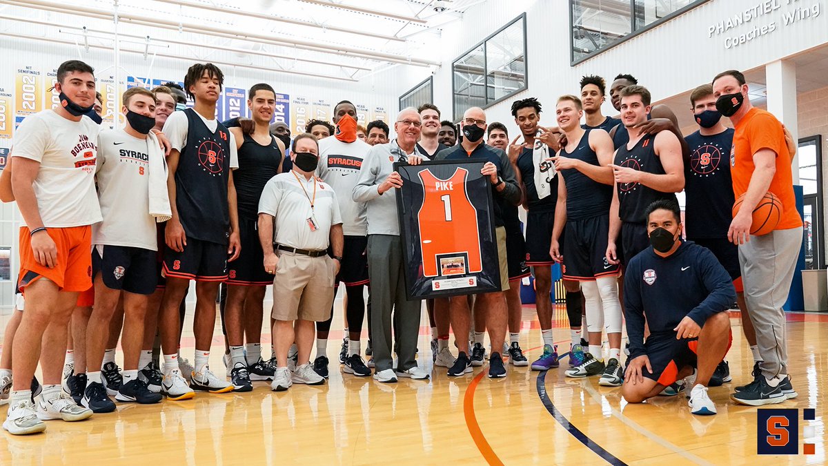 This program is about family, and <a href="/Brpike44/">Bradley Pike</a> has been part of this family for 21 years as our Athletic Trainer. 

The team recognized him for all he's done in guiding not only our program, but our entire Athletic Dept. through this pandemic.

#atweekny2021