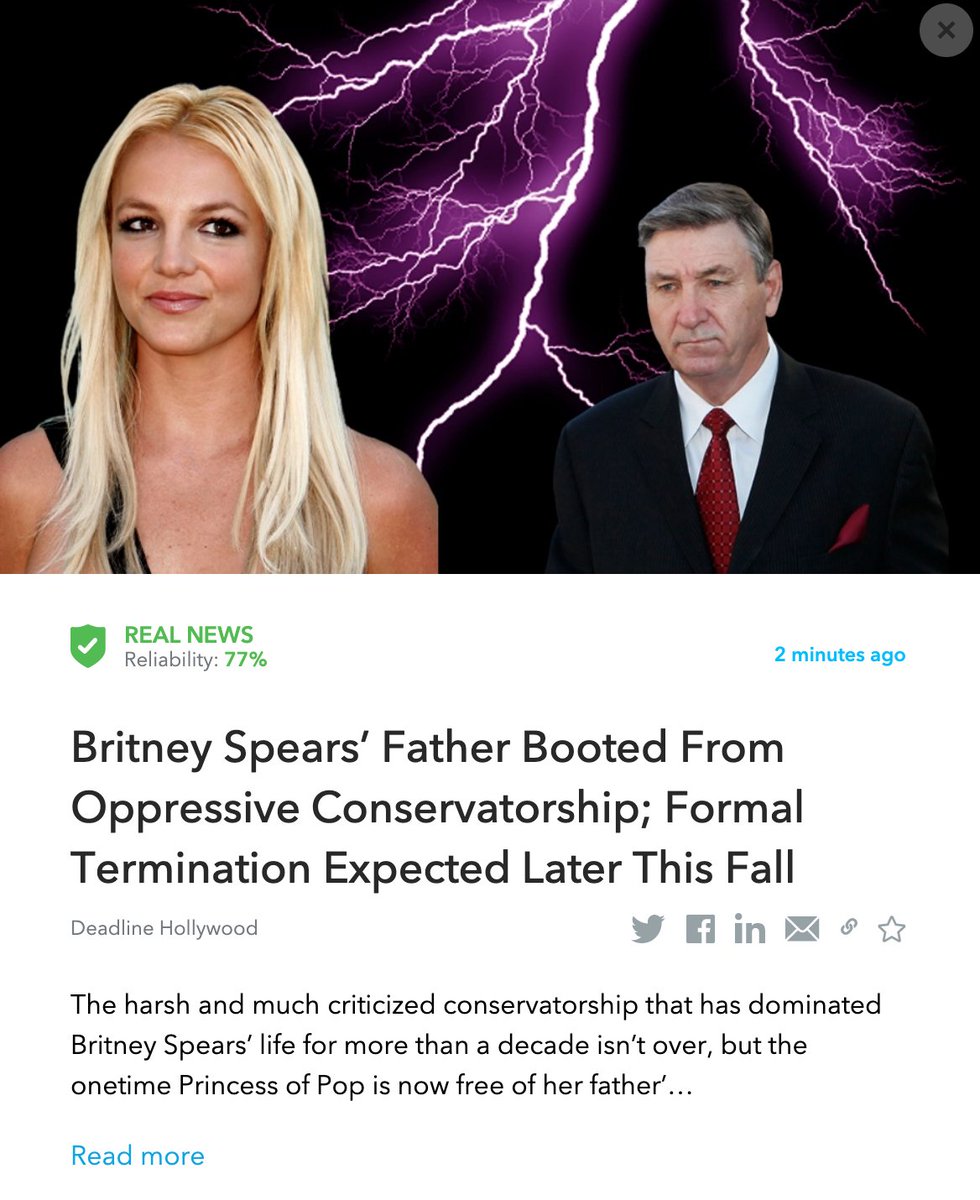 OigetitBreaking's tweet photo. #Breaking - Britney Spears’ Father Booted From Oppressive Conservatorship; Formal Termination Expected Later This Fall
Read more: https://t.co/WWKDVd5w6M
     #BritneySpears            #Hollywood        

This article was fact-checked by Oigetit https://t.co/dddx5zl5zl