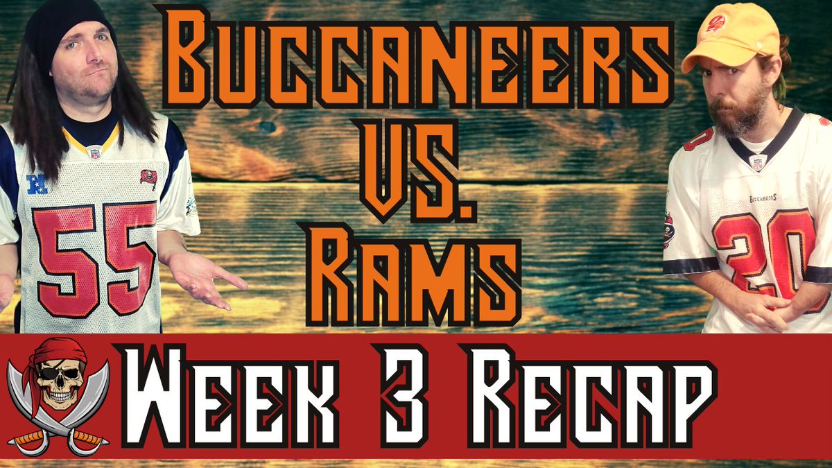 BDTH_YT's tweet photo. Watch our recap of the #Bucs week 3 matchup against the #Rams NOW! What went wrong? Too many penalties? Not enough run game? What do you think?

https://t.co/gT5WQOlDPD

#GoBucs #ItsABucsLife #BucsvsRams #BattenDownTheHatches https://t.co/elOyseeSeg