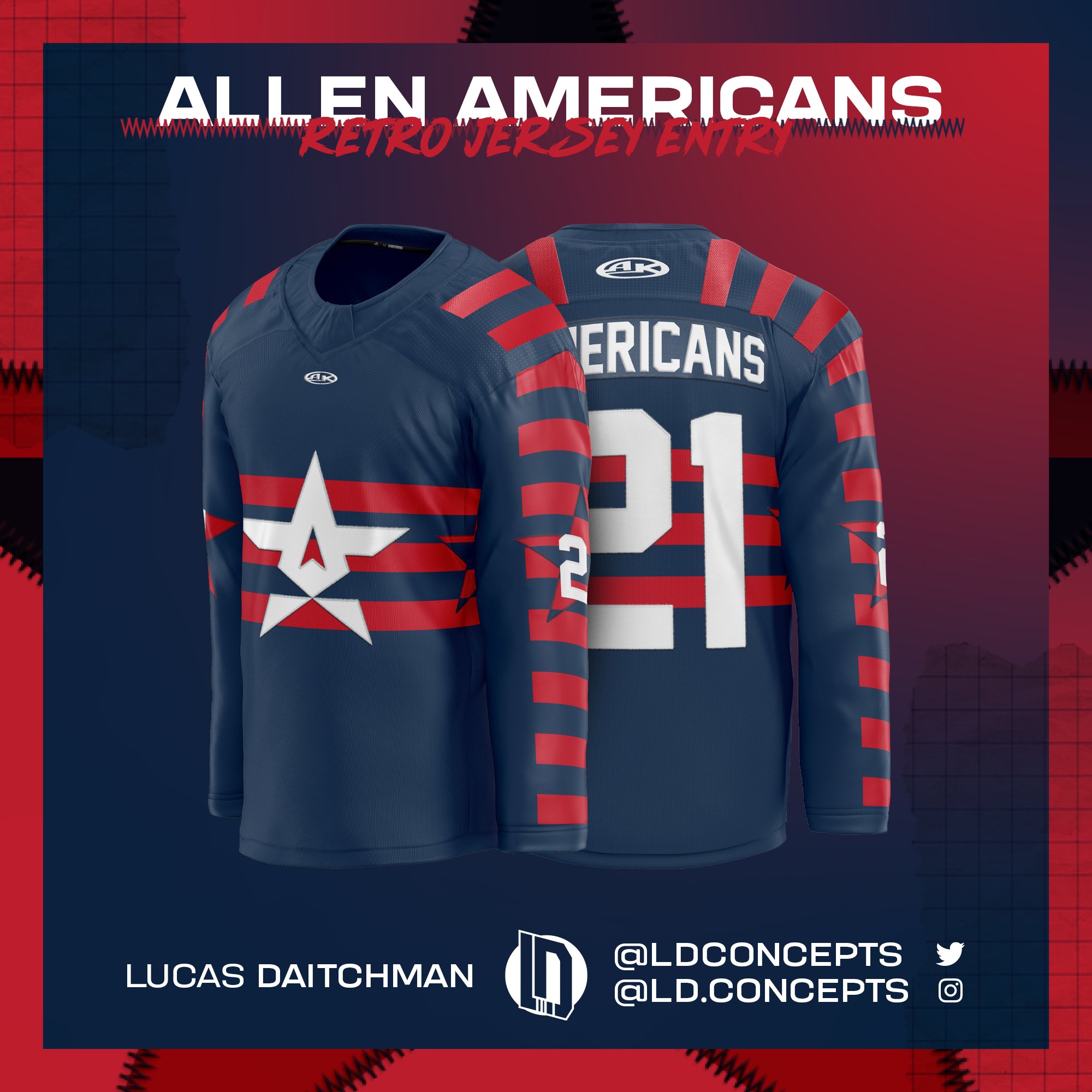 Lucas Daitchman on X: Here's a pair of jersey ideas for the 2023  #NHLAllStar tournament in South Florida. The wacky stripes play off the  event logo unveiled last month and keep things