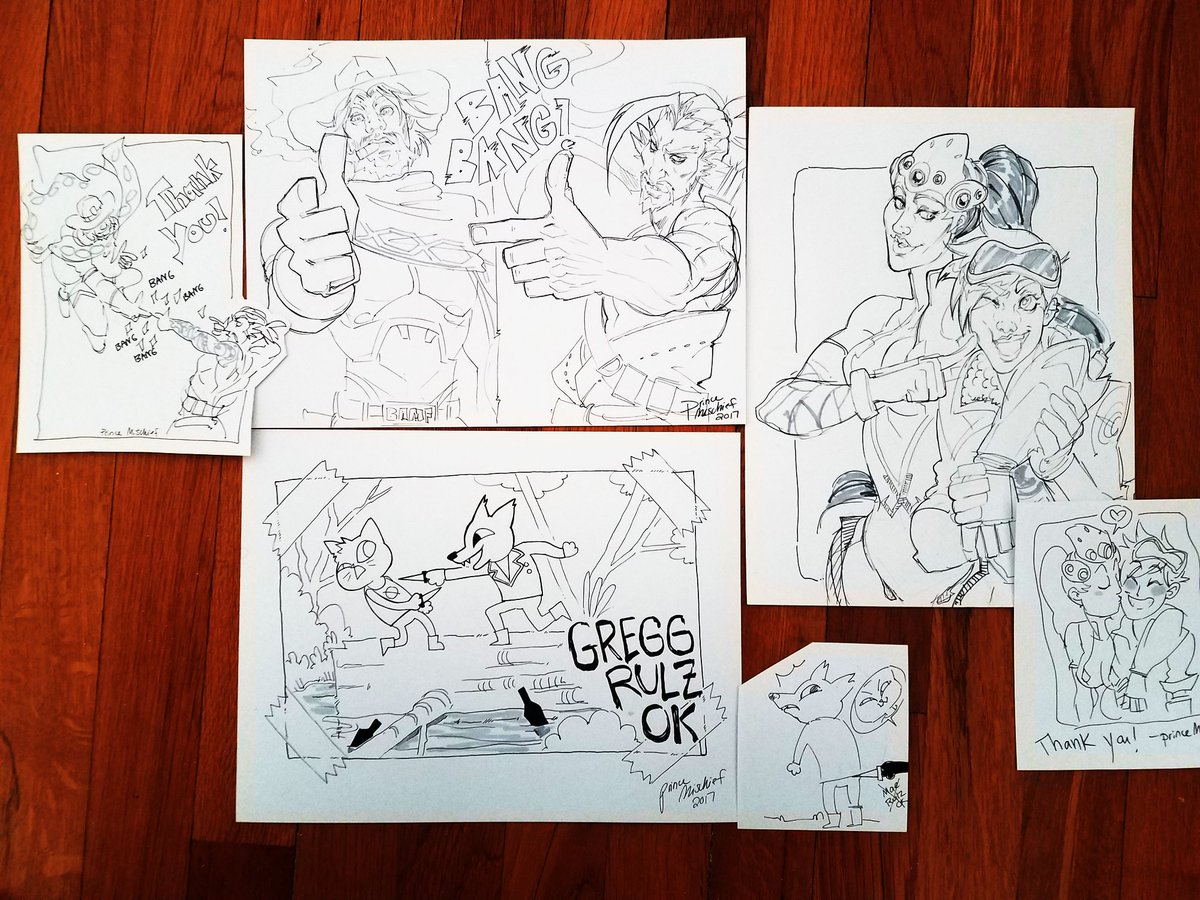 Makings_Prince's tweet photo. These are some of my favorite traditional sketch commissions! I like to add little thank you art, too! I'll do pretty much anything, even insert yourself hanging out with Kaiba or have a character from Dr. Who helping steal from a museum with Lupin! 

#art #commission #fanart https://t.co/ndTOBpT6A8