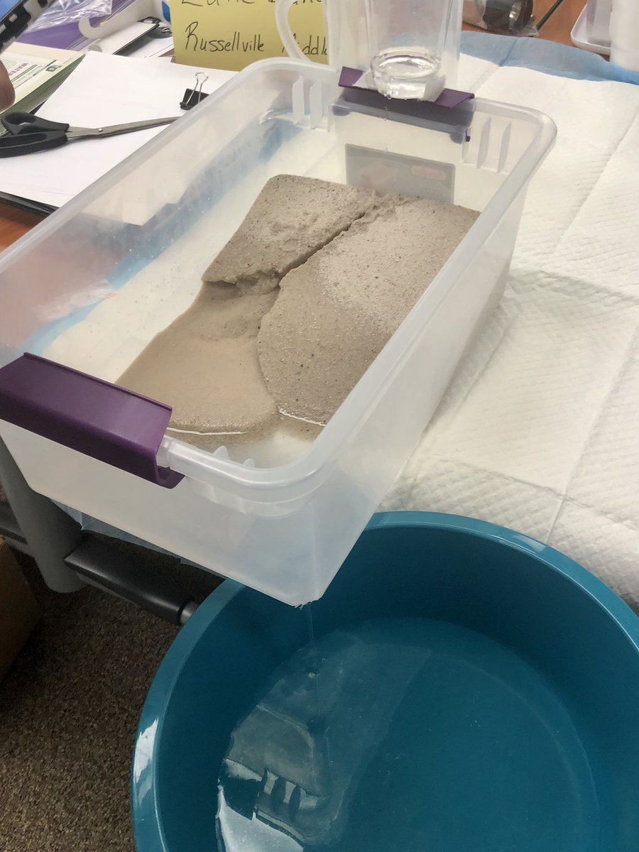 AmyLyons_AMSTI's tweet photo. Today in our Exploring Planetary Systems training, we made a mess, but learned a lot about craters and other processes that affect the surfaces of planets. We left with layers of flour and engaging new ideas. @AmstiUAH @AMSTI4all @headrickscience https://t.co/17mA0PkLOC