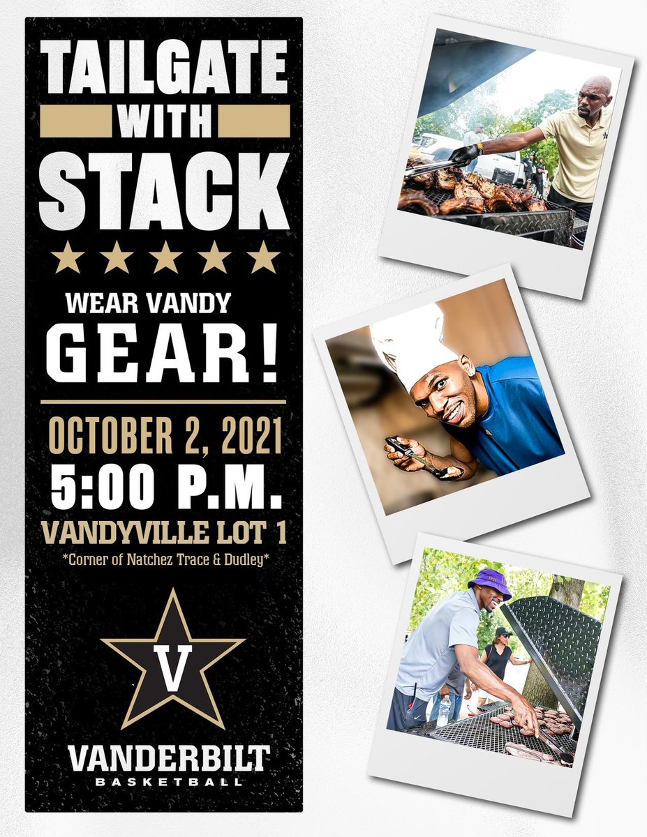 Join our team tailgate at Vandyville on Saturday.

👨‍🍳 <a href="/jerrystackhouse/">Jerry Stackhouse</a> on the grill
✍️ team autographs
🆓 food, games, giveaways

More info 🗞 » vanderbi.lt/rmqer

#AnchorDown | #VandyUnited