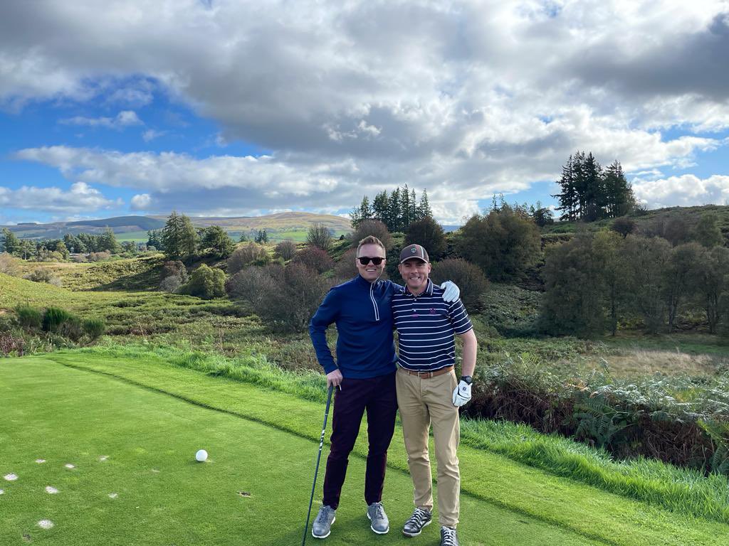 NickW2108's tweet photo. Special place. Queen’s Course today, PGA Centenary tomorrow… what a way to celebrate your 40th! 🏌️‍♂️ 🍻 #gleneagles #queenscourse https://t.co/w6RxaBlVar