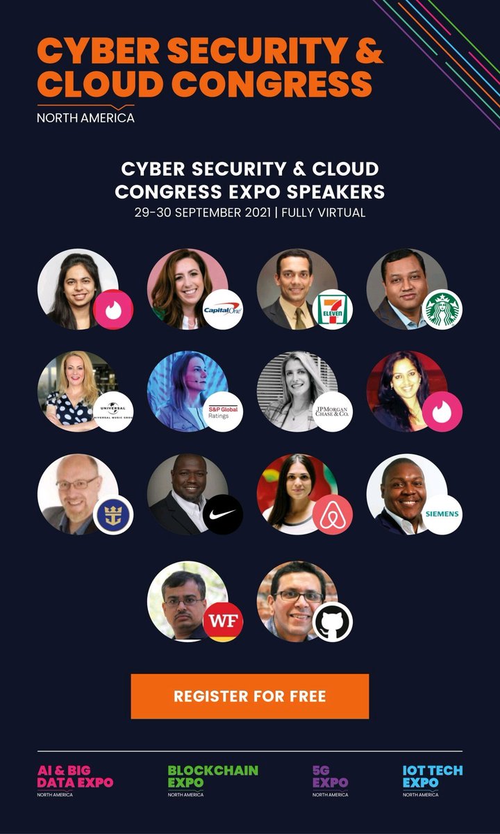 TinderEng's tweet photo. #TinderEng team members Shefali Shah and Palak Pahwa will be at #cyberexpo tomorrow talking about the Tenets of Successful Security Compliance. Register for your free virtual pass here! https://t.co/wXxxQRfz8c https://t.co/lJXG45nc1P