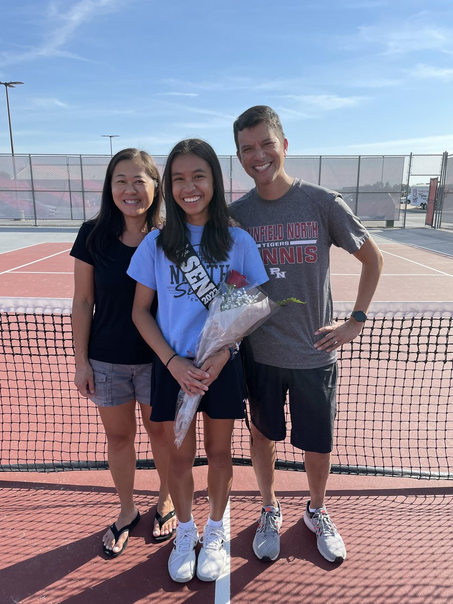 Senior Night Girls Tennis!  Congrats to all four seniors and their parents for a great four years!