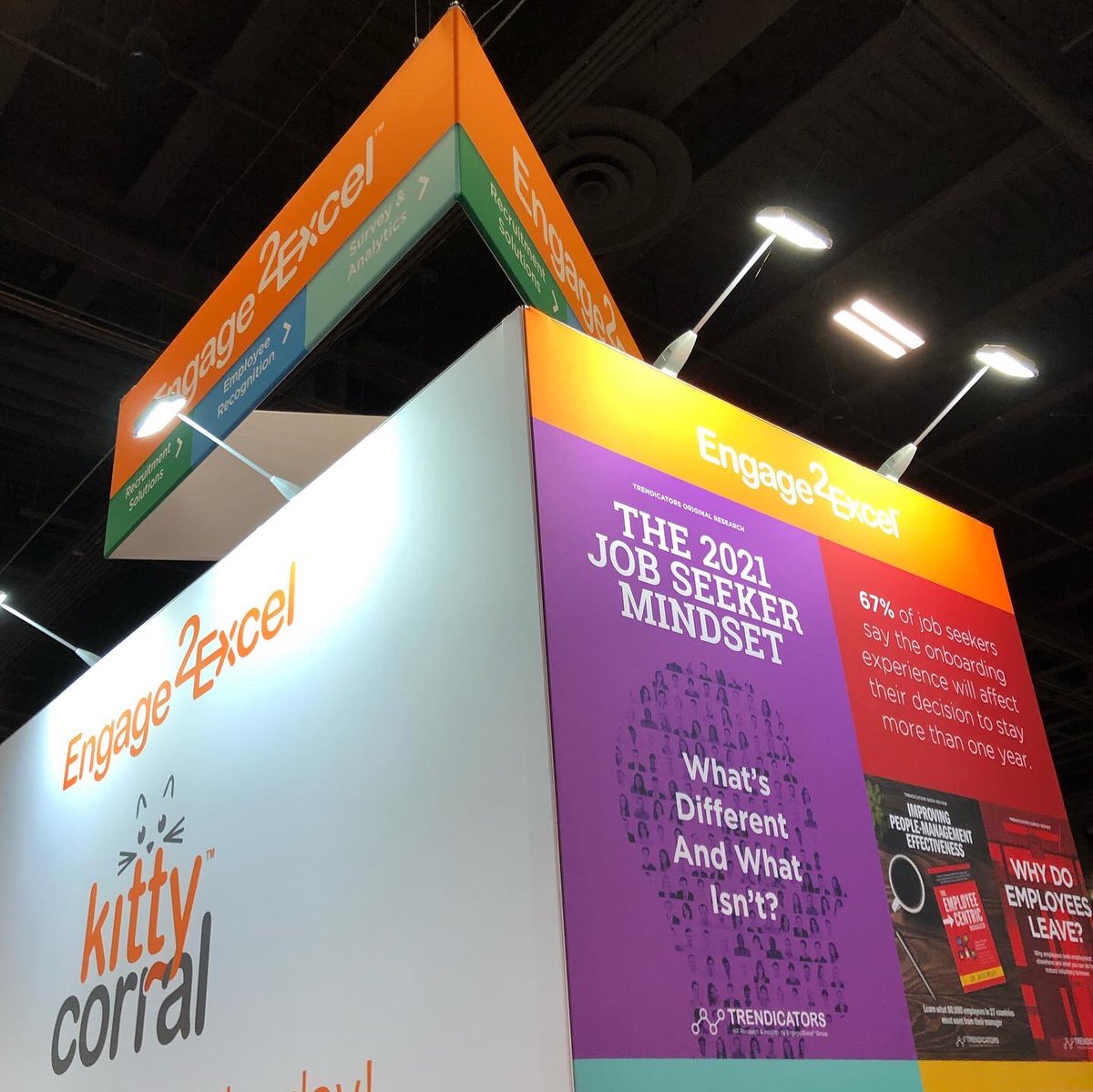 zapcreative's tweet photo. Engage2Excel is live at HRTech 2021  #tradeshow #hrtech #facetofacemarketing #liveevents #tradeshowlife https://t.co/d8ZvKiiC5t