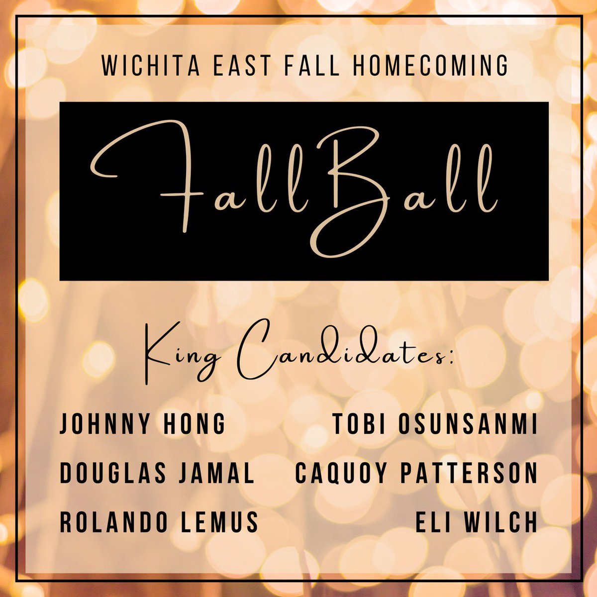 wehs2024's tweet photo. Congratulations to the Fall Ball HoCo King Candidates! https://t.co/xjRTcLCwo0