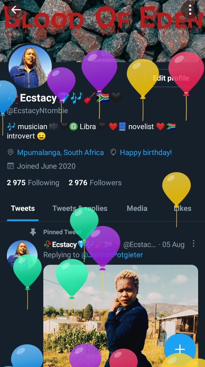 I got balloons today 🎂🥂😍😍😍