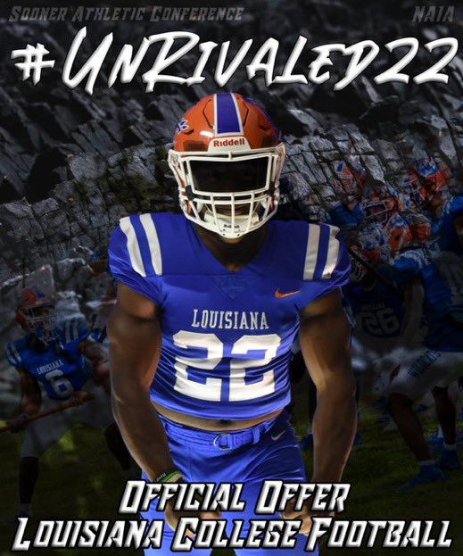geaux_ron's tweet photo. Blessed to receive a offer from Louisiana college
@CoachTomKeane 
@samspiegs 
@RecruitLouisian 
@jkleesportz 
@ChargersOline https://t.co/LeTi2vKjpk