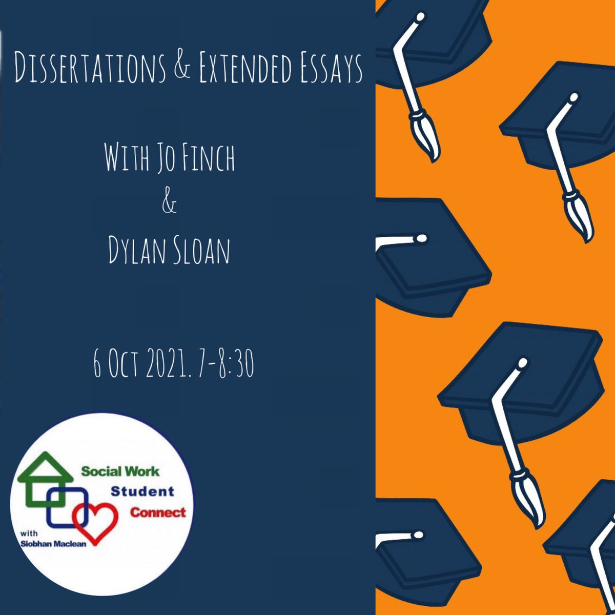 SW_student_con's tweet photo. Our next webinar is Dissertations &amp; Extended Essays with special guests @Jojofinchers &amp; @dylanrgsloan. Join us on 6th Oct 7-8:30pm GMT, registration is here https://t.co/Q7eih6l7uP https://t.co/jyqx8Ii9yU