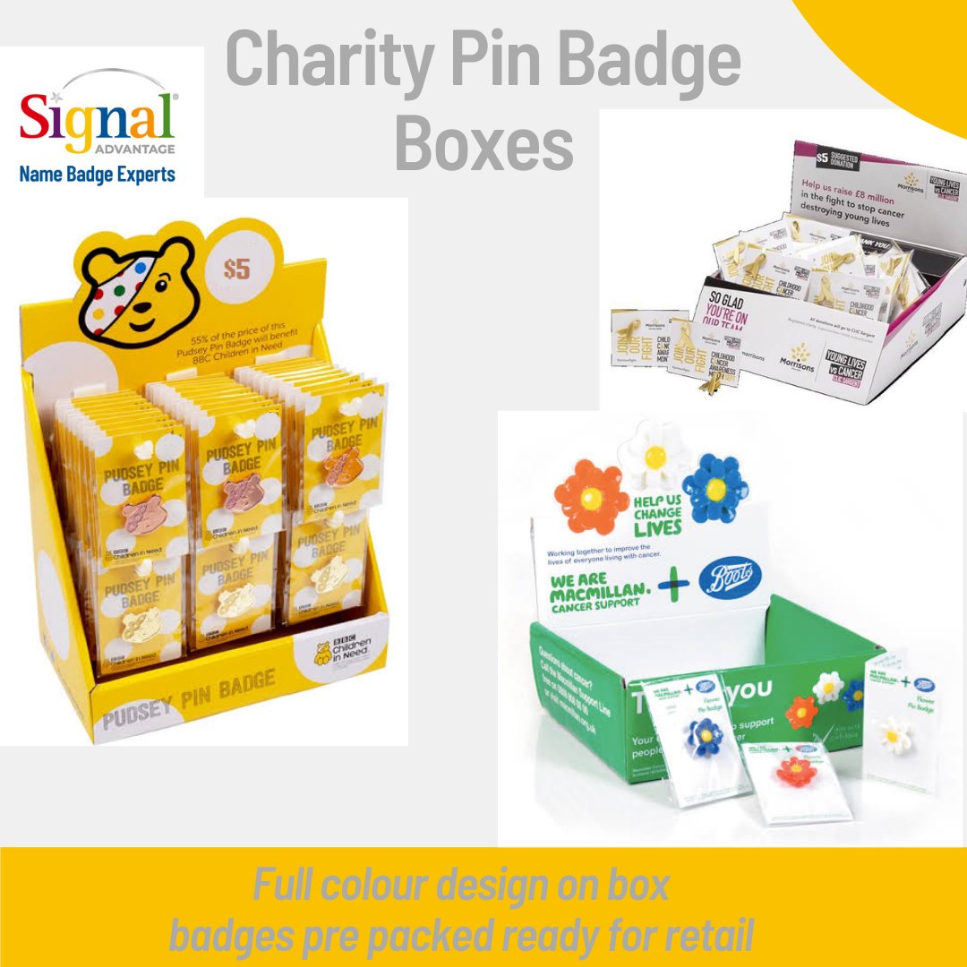 SignalAdvantage's tweet photo. https://t.co/xEA3W7IvBb
#signaladvantage #brandedbadges #posboxes #charity #Pins #retail #fundraising #nonforprofit #branding #marketing #badges #Pins https://t.co/lQ7drd8bJe