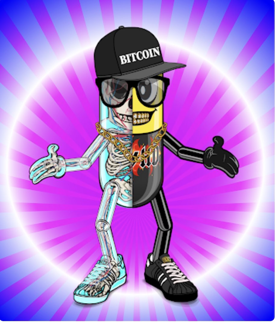 linds858's tweet photo. @flurnft @pills_crypto by @MichaKlein1 Large team working hard, active community in discord &amp; running 24hr rooms in clubhouse, art based off of Micha’s pillman character that first appeared on Eminem’s anger management tour in 2000, billboard on time square today, lots planned, .16 floor https://t.co/CqsmJBOcgA