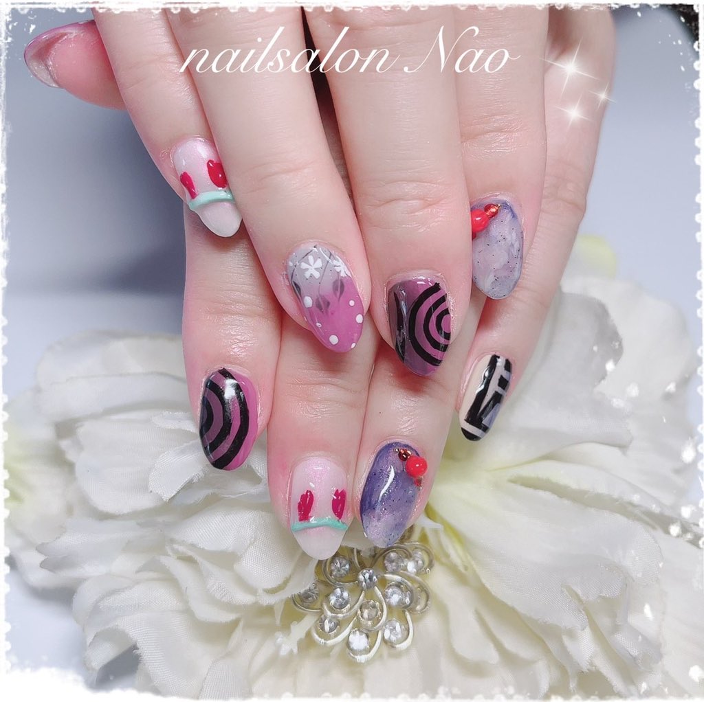 chiimomoricky's tweet photo. 毎月のお楽しみネイルチェンジ💅

#鬼滅の刃ネイル
#鬼滅ネイル
#猗窩座ネイル
#猗窩座
#あかざねいる https://t.co/cPscQrcOa0