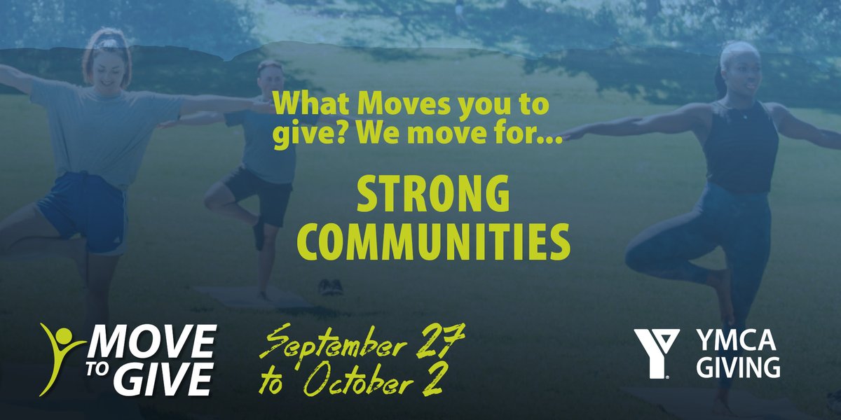 YMCAEdm's tweet photo. Tell us what moves you!? We're moving to ensure Strong Communities at a time when everyone needs help getting back on their feet.
If you haven't yet signed up help us reach our $25,000 fundraising goal, visit https://t.co/DIqlnmty4K.
#YGivingIsBetter #YMCAMoveToGive https://t.co/imeCFyyjlJ