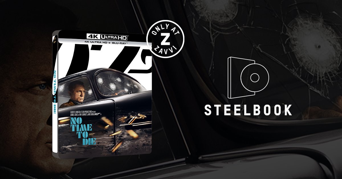 ZavviDE's tweet photo. 🕵️‍♂️ Steelbook Alarm 💿

Mein Name ist Bond. James Bond.

Daniel Craig kehrt ein letztes Mal als James Bond zurück und spielt an der Seite von Oscar®-Gewinner Rami Malek in No Time To Die. 

Jetzt bei uns als exklusives Steelbook verfügbar: https://t.co/9BO03chE0R https://t.co/tKrrSAeo3r