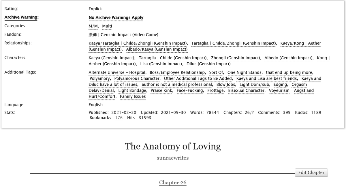 sunraewrites's tweet photo. Chapter 26 of The Anatomy of Loving is up! Hope you enjoy this treatπ
#chaeli #chaeyali #kaether #kaebedo
https://t.co/t7mWs1wntB https://t.co/1p1cplPu9L