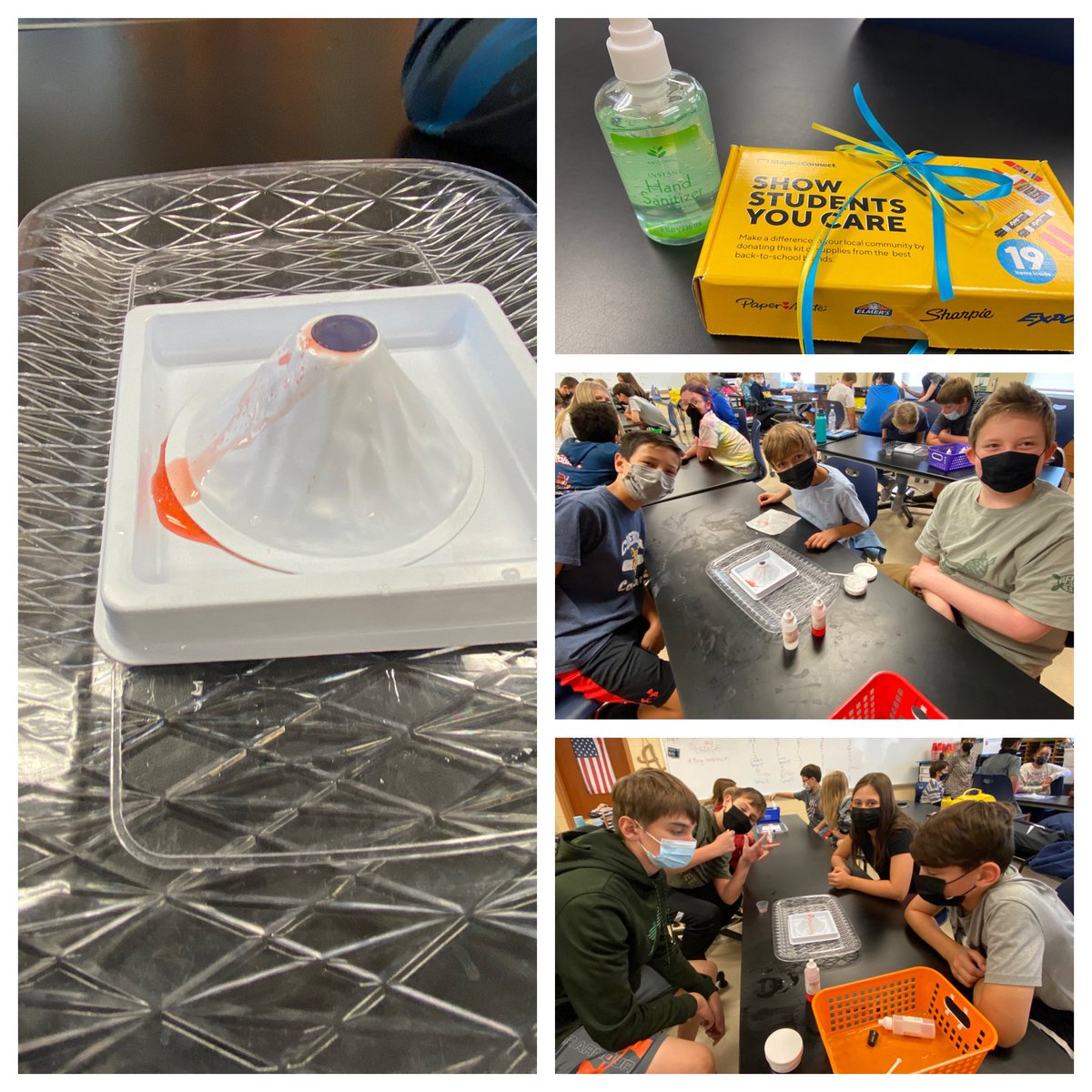 narmbruster28's tweet photo. Modeling volcanic eruptions from @LabAids and a @StaplesStores treat made for a wonderful Wednesday! #PennDelcoProud #PDEAproud https://t.co/FHAboASrxZ