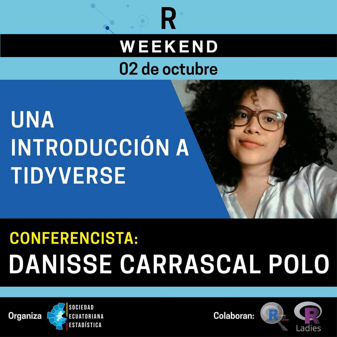 RLadiesBquilla's tweet photo. R Weekend
Gratuito | Online 
📅Sab 2 Oct 
🕑9h00 - 15h00 (Quito, Lima, Bogotá)

La SEE organiza la tercera edición del R Weekend, serán más de 8 horas de talleres y conferencias. 
Inscríbete:
https://t.co/5UxlrOVn2U

 #womenempowerment #WomenWhoCode #Rladies #RStats #RWeekend https://t.co/9BqhdL2x5l