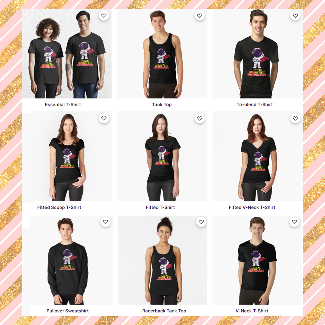 clothing_mn's tweet photo. #astronaut #astronomy #space #spacesuit #tshirt #UFO 
Get "Why I Can't Be An Astronaut" art printed on your favorite items with your favorite colors.
➡️https://t.co/WBULXZuBEy➡️https://t.co/YLp77vw6Nw➡️https://t.co/CrIiUtUoA2➡️https://t.co/ZIcDInPxrd➡️https://t.co/Hy94gBJy3A https://t.co/Le04CQPKeG