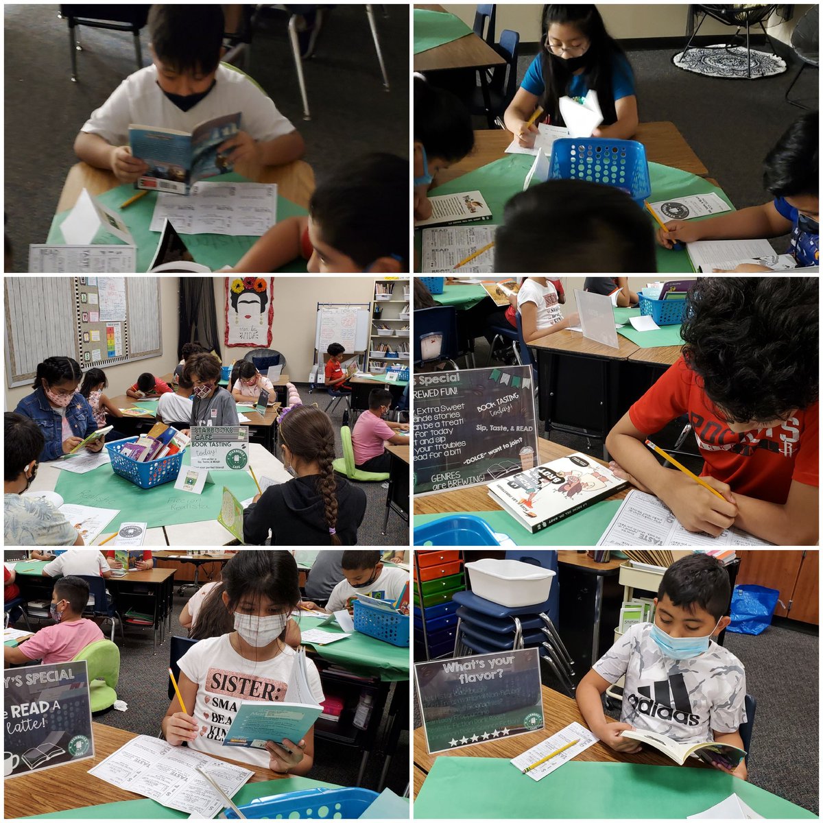 BilingualRocks's tweet photo. Even though my first classroom transformation happened earlier this year, thought it was still worth sharing. #booktasting #leopardslearn @KristenDBelcher https://t.co/4qn3yiVP75