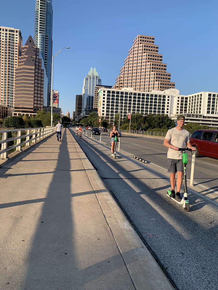 venerides's tweet photo. Happy to see Electric Bikes and Scooters in @austintexasgov. #Micromobility has become more and popular, now let’s increase micromobility ownership! Great time this week at @MOVE_Event with great minds working together on the future of mobility. #RideElectric https://t.co/X1uUkIWhFO