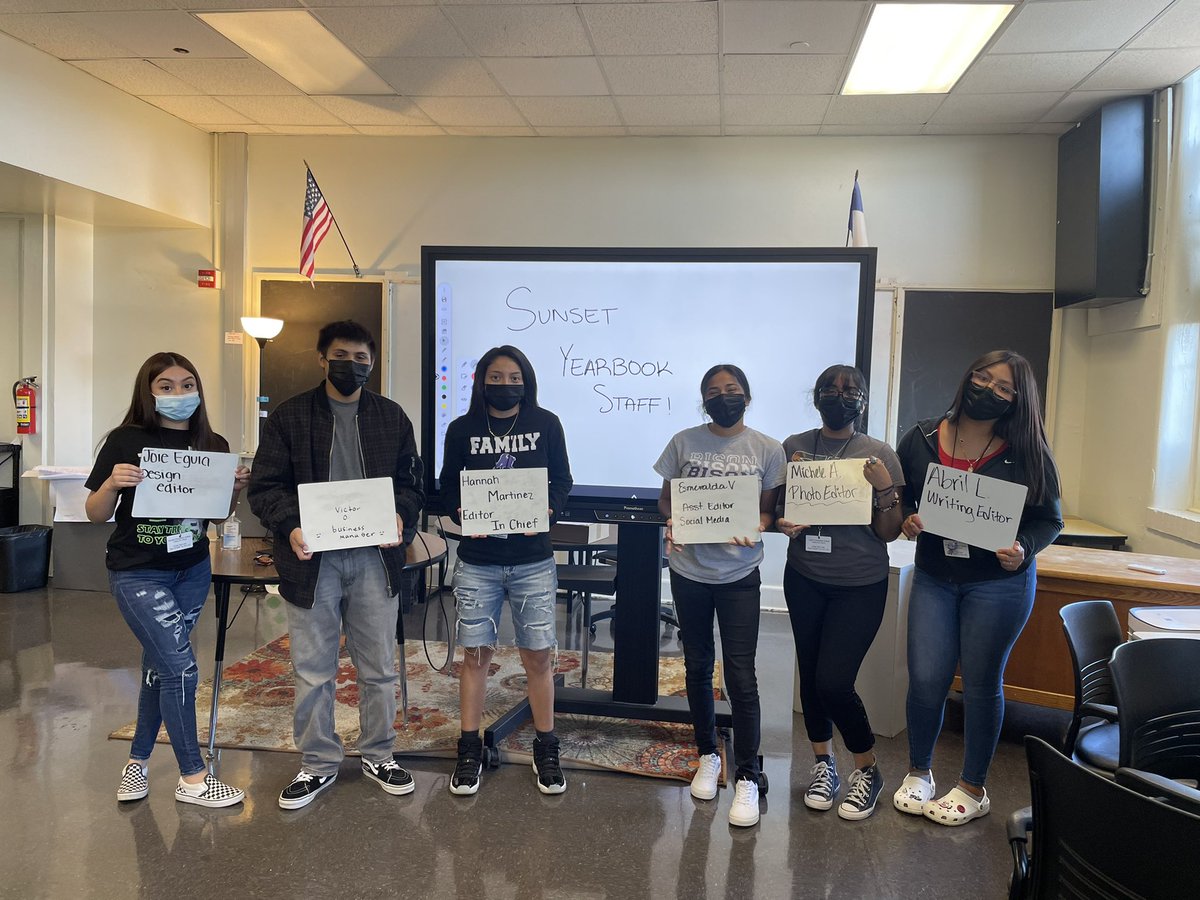 These are the hard working people behind the scenes. The 2022 yearbook editors have been the real deal. Perfect example of Bison leaders. #boup