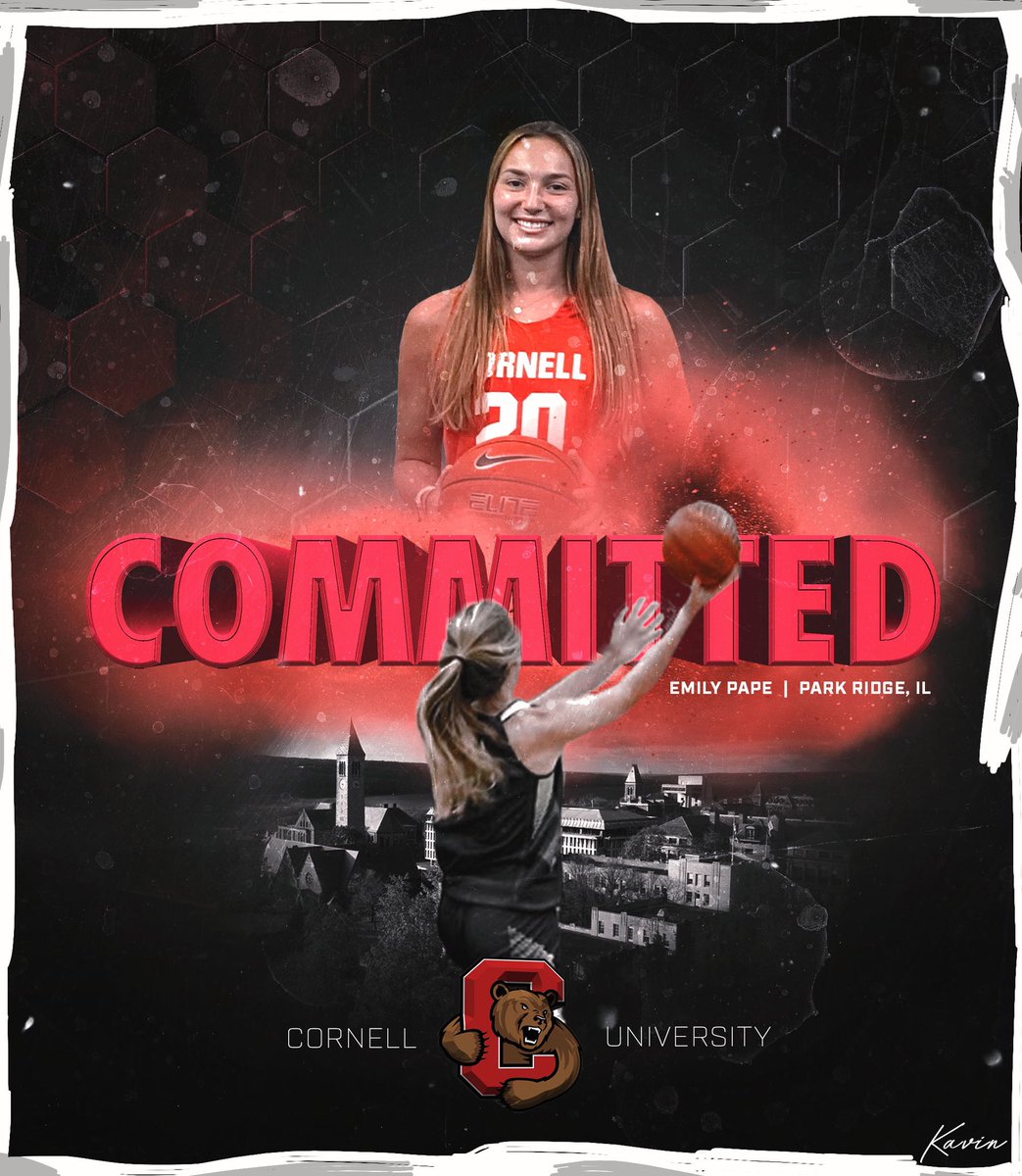 emilypape_'s tweet photo. I am beyond excited to announce that I will be continuing my academic and athletic career at Cornell University! Thank you to everyone who helped make this dream come true ❤️ GO BIG RED!!! 🐻 #committed @MaineSouthGBB @FPbasketball https://t.co/zBHgKSH1JZ